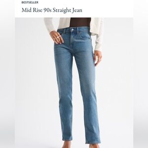 Abercrombie & Fitch Straight Leg Jeans - Light Blue